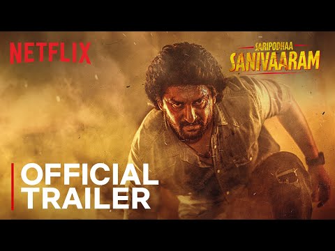 Saripodhaa Sanivaaram | Official Trailer | Nani, S.J. Suryah | Netflix India
