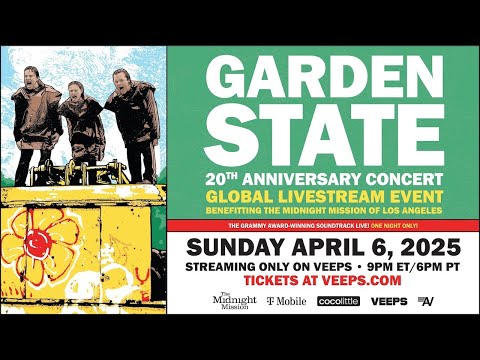 Garden State 20th Anniversary Concert - Veeps Global Livestream Announcement