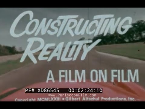 " CONSTRUCTING  REALITY "   FILMMAKING & 16mm EDITING INSTRUCTIONAL FILM   AUTO RACE  XD86545