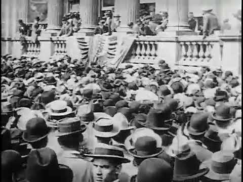 Theodore Roosevelt at Fargo, North Dakota, during Progressive campaign, 1912