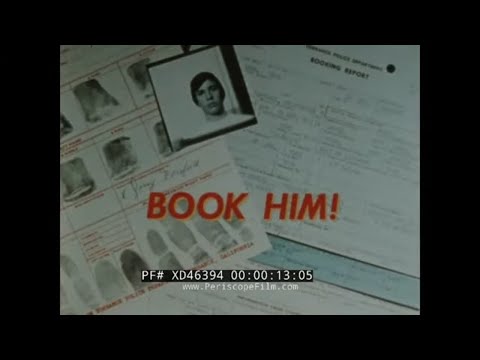 " BOOK HIM"  1960s SID DAVIS  ANTI-CRIME & JUVENILE DELINQUENCY SCARE FILM  XD46394