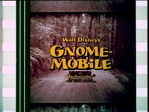 The Gnome-Mobile (1967) 35mm film trailer, open matte (re-post)