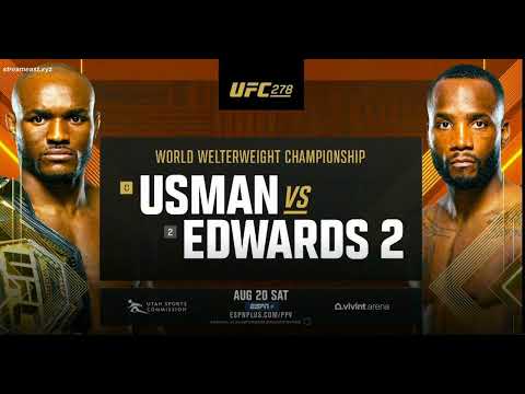 UFC 278 Usman vs Edwards II - "UNSTOPPABLE" Trailer MUSIC (Vocal Cut) - Bad Quality - Sorry