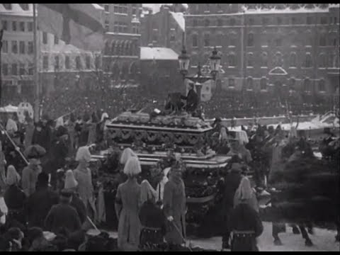 Kung Oscar II av Sverige Begravning 1907/King Oscar II of Sweden Funeral 1907