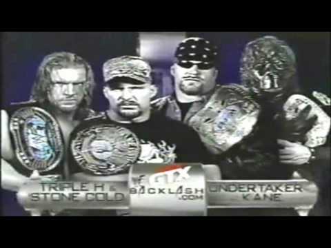 WWF Backlash 2001 Matchcard