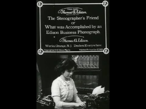 The Stenographer's Friend; Or, What Was Accomplished by an Edison Business Phonograph (1910)