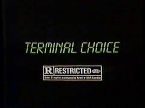 1985 Terminal Choice TV Movie Trailer Commercial