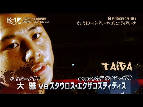 9月18日 K-1 WORLD GP 2017 JAPAN ～初代ウェルター級王座決定トーナメント～ TV-CM3