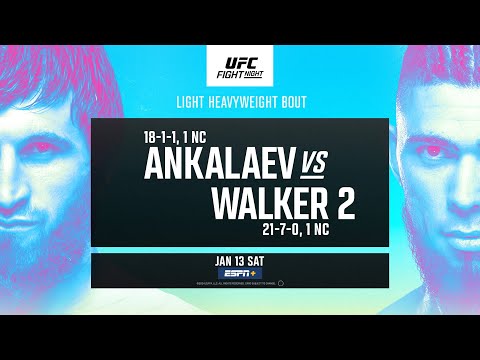 UFC Vegas 84: Ankalaev vs Walker 2 - January 13 | Fight Promo