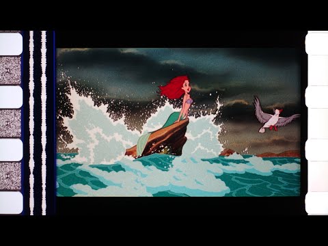 The Little Mermaid (1989), 35mm film trailer, flat hard matte, ratio 1.62
