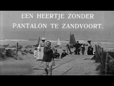 The Misadventure of a French Gentleman Without Pants at the Zandvoort Beach (A.&W. Mullens, 1905)