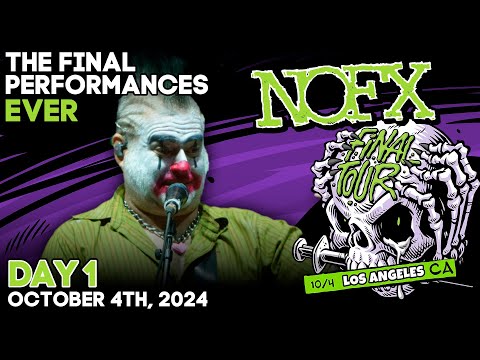 NOFX: final performances (Day 1: friday october, 4th 2024)