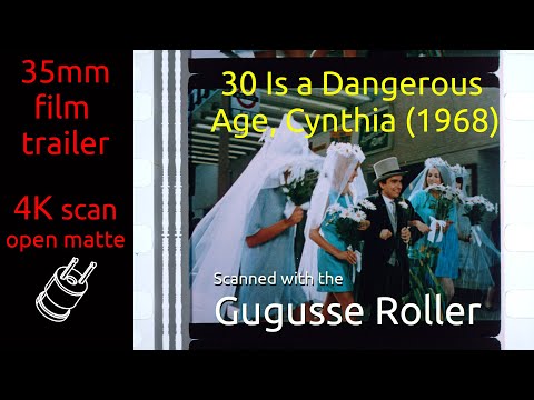30 Is a Dangerous Age, Cynthia (1968) 35mm film trailer, open matte 4K