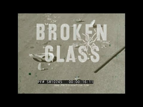 " BROKEN GLASS "  1963 DRIVER'S EDUCATION FILM  IMPORTANCE OF SEAT BELTS  AUTO SAFETY SM10745