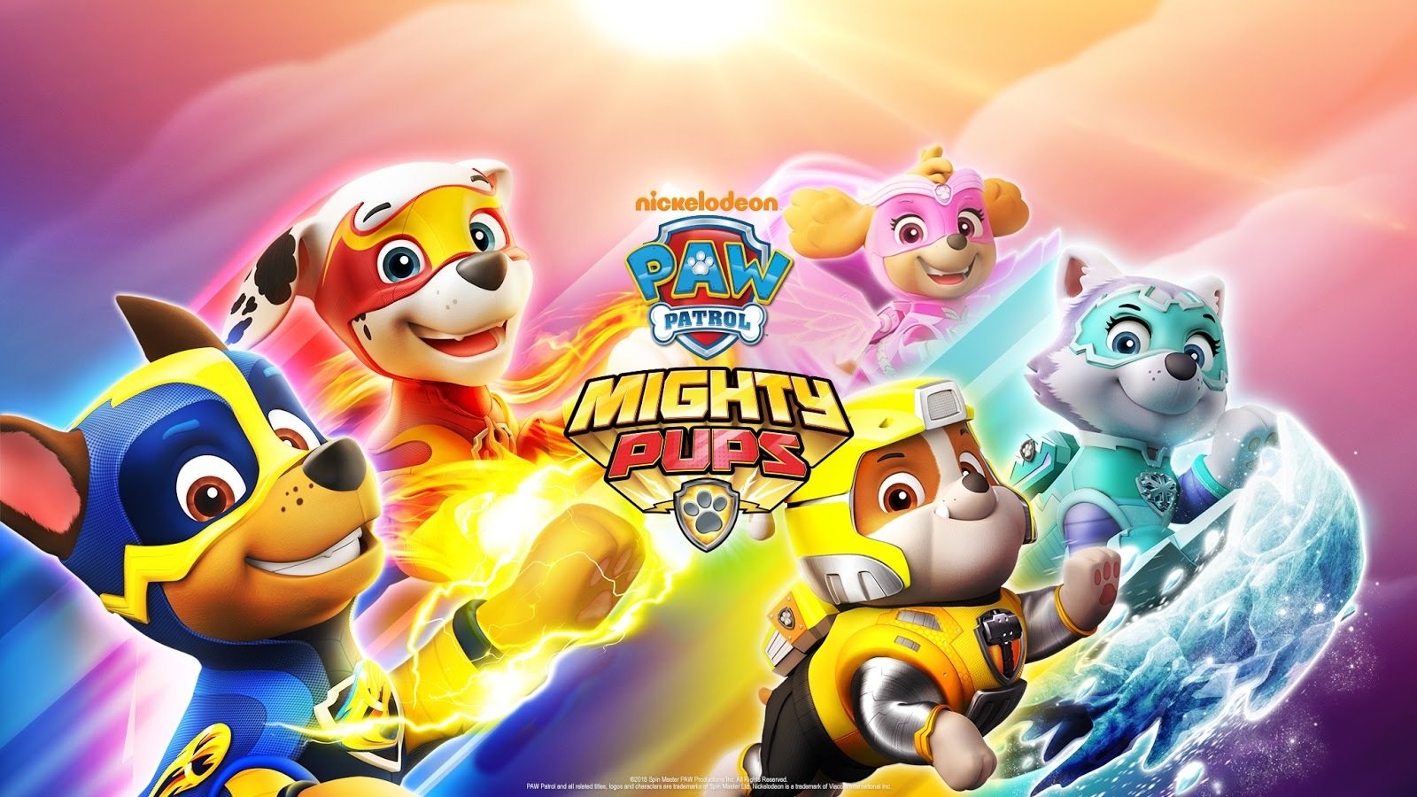 Backdrop for PAW Patrol: Mighty Pups Charged Up