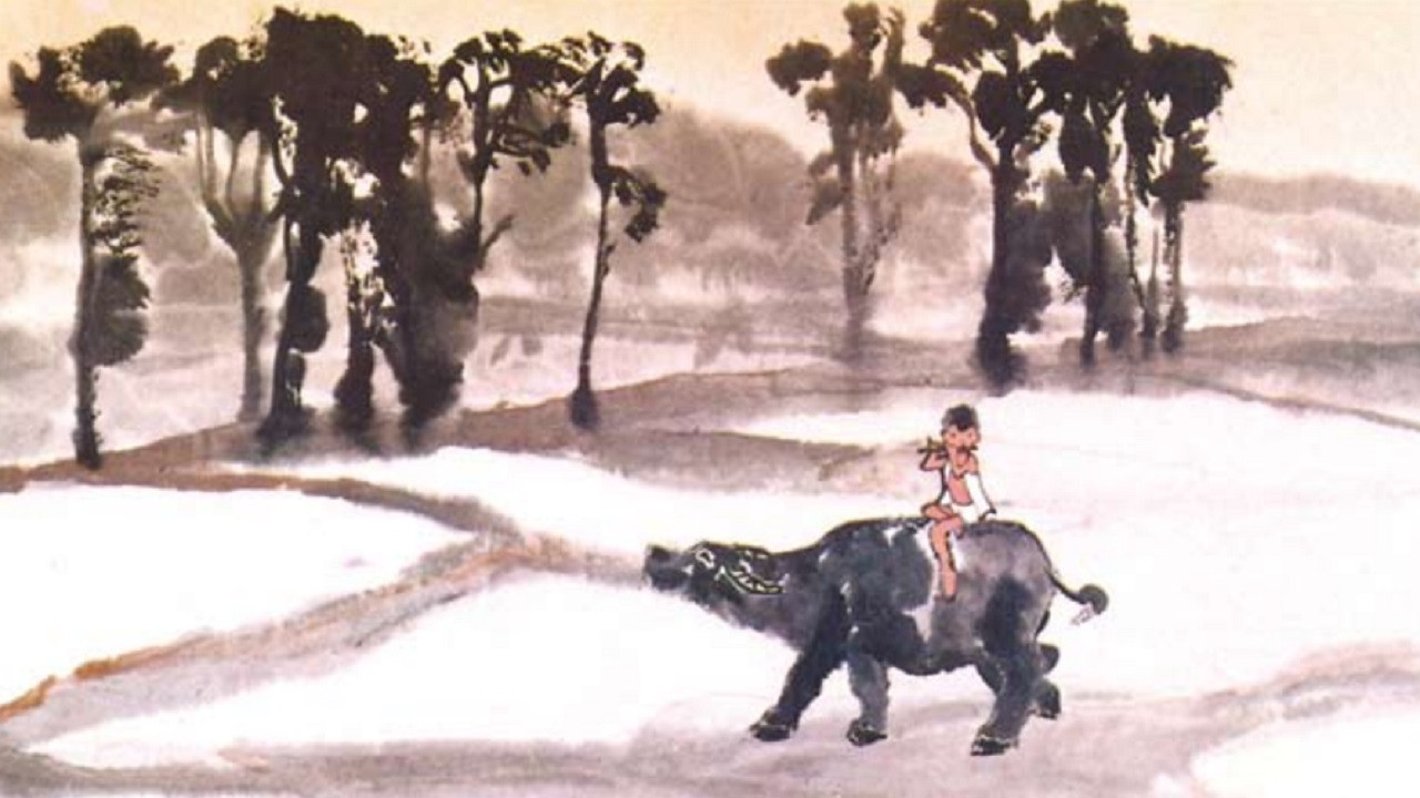 Backdrop for The Buffalo Boy and His Flute