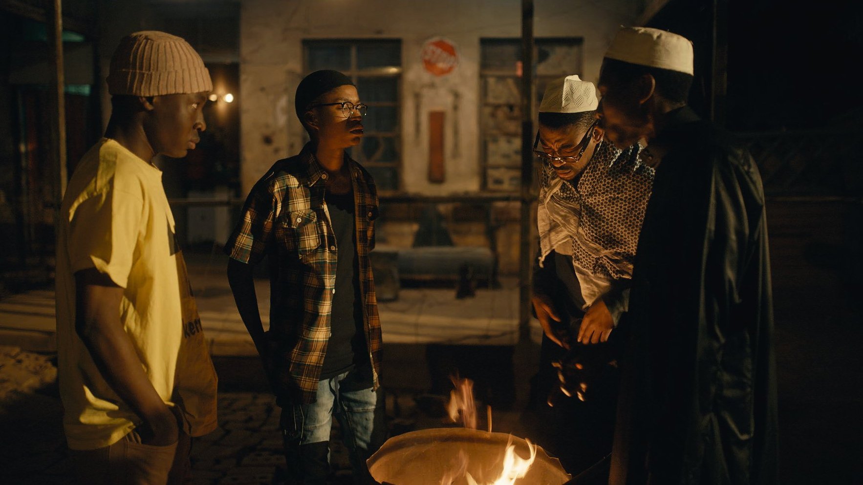 Backdrop for Surviving Gaza