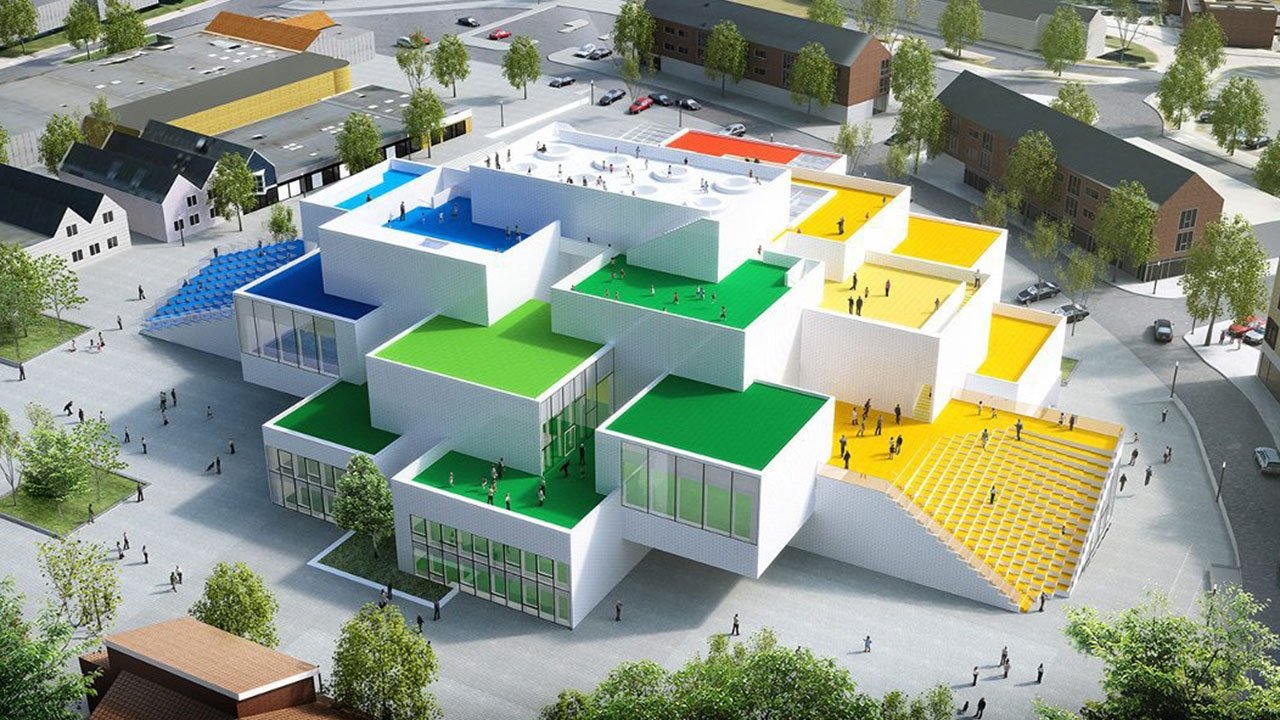 Backdrop for LEGO House - Home of the Brick