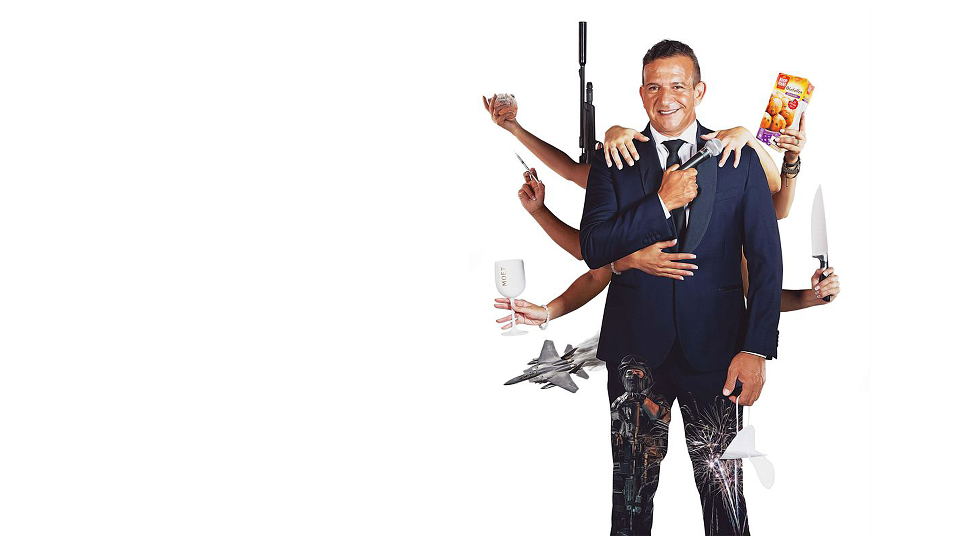 Backdrop for Najib Amhali: Wie het weet mag het zeggen!