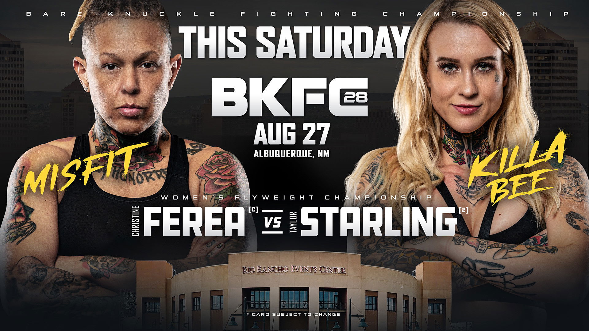 Backdrop for BKFC 28: Ferea vs. Starling