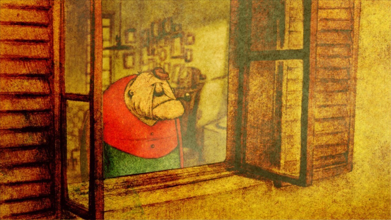 Backdrop for La Maison en Petits Cubes