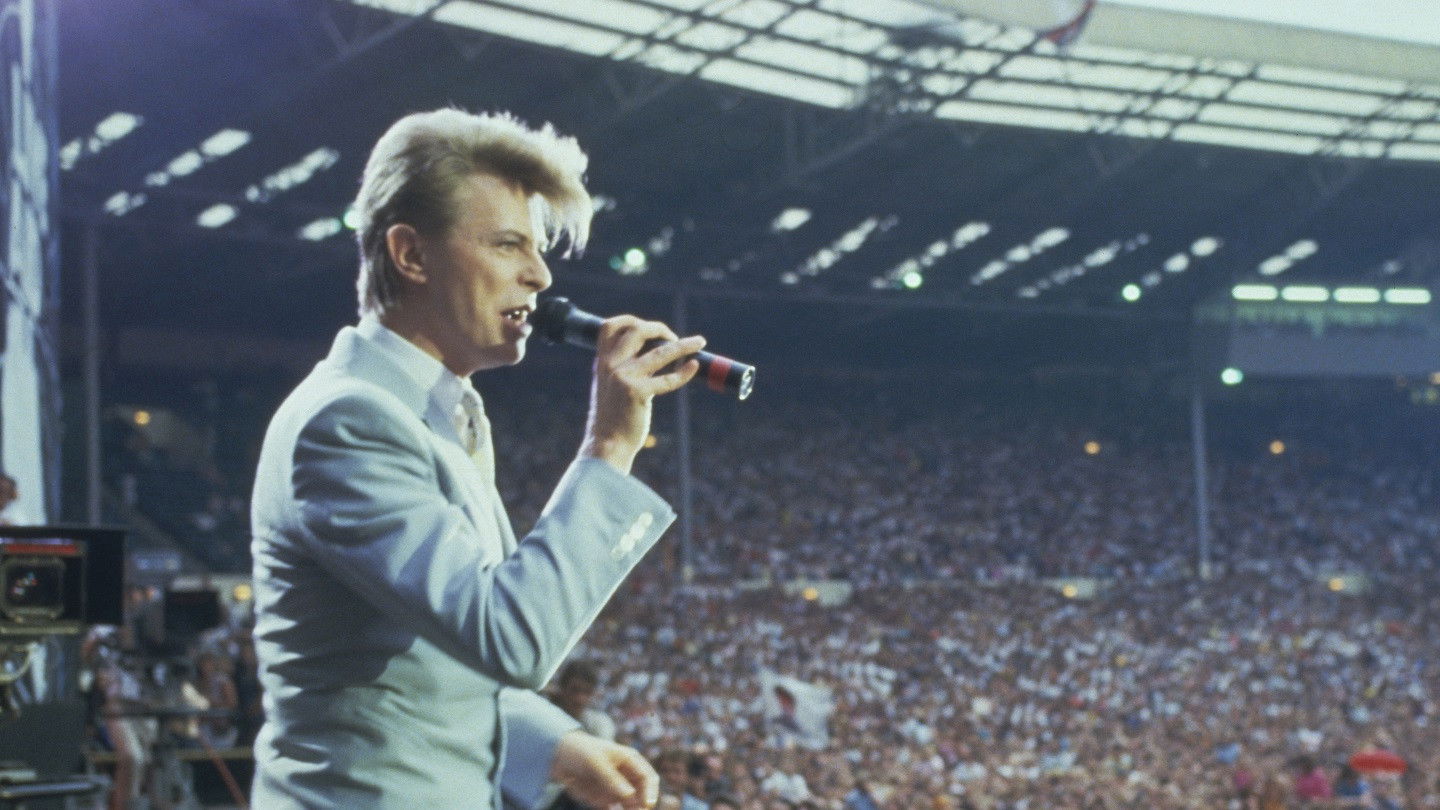 Backdrop for David Bowie at Live Aid