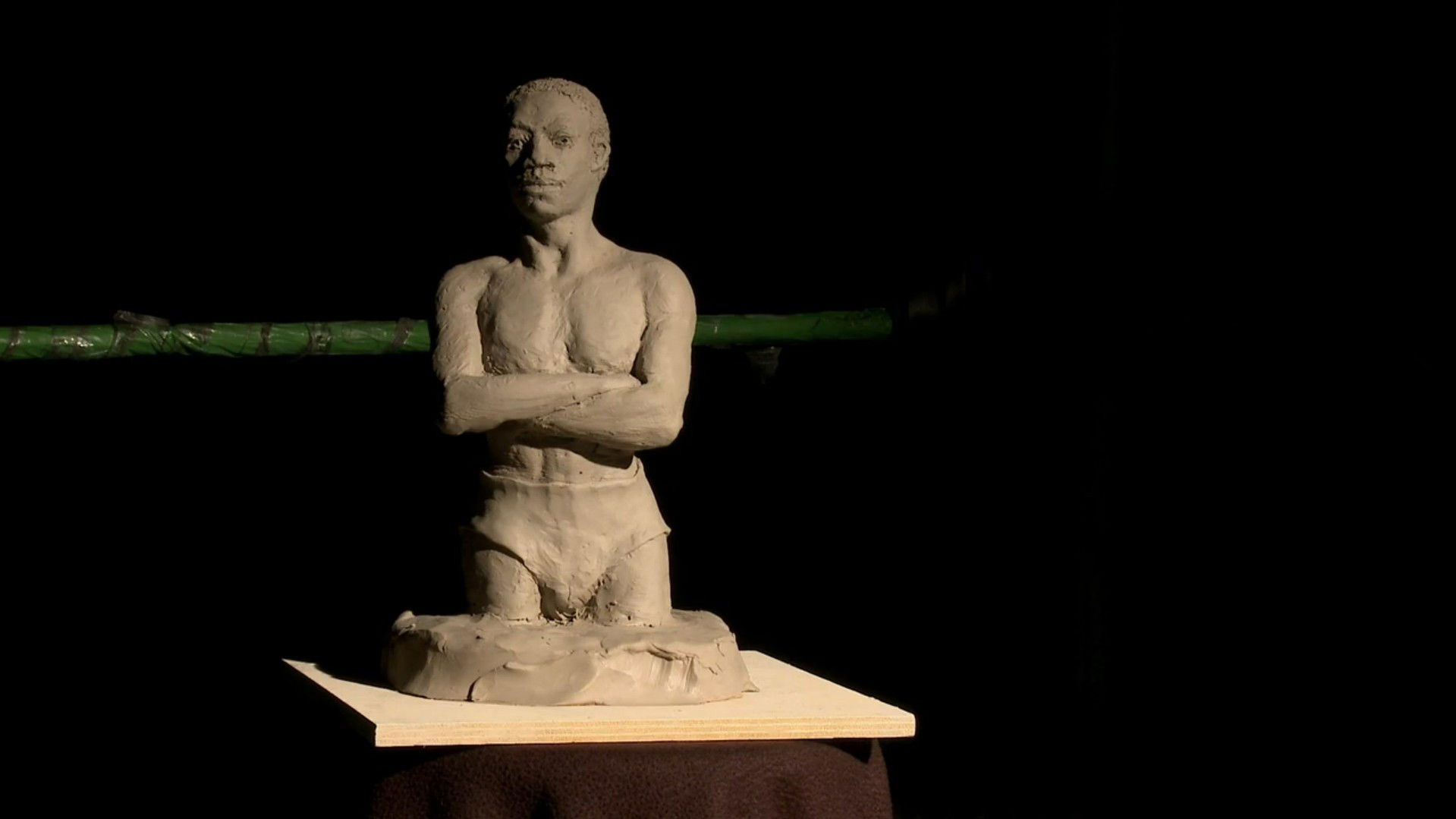 Backdrop for Black Sam's Statue