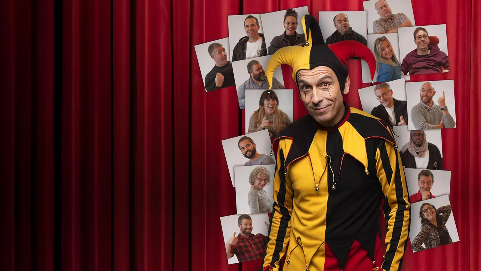 Backdrop for Noir, Joke, Rouge