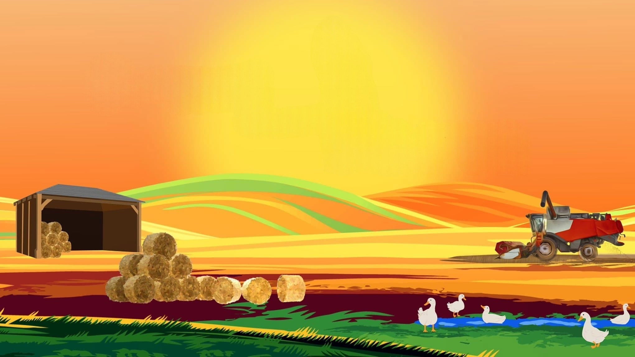 Backdrop for Harvest on the Farm