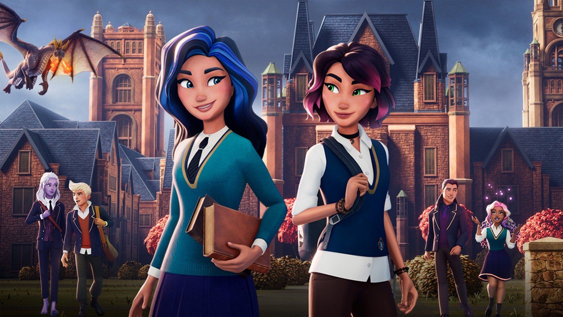 Backdrop for Supernatural Academy