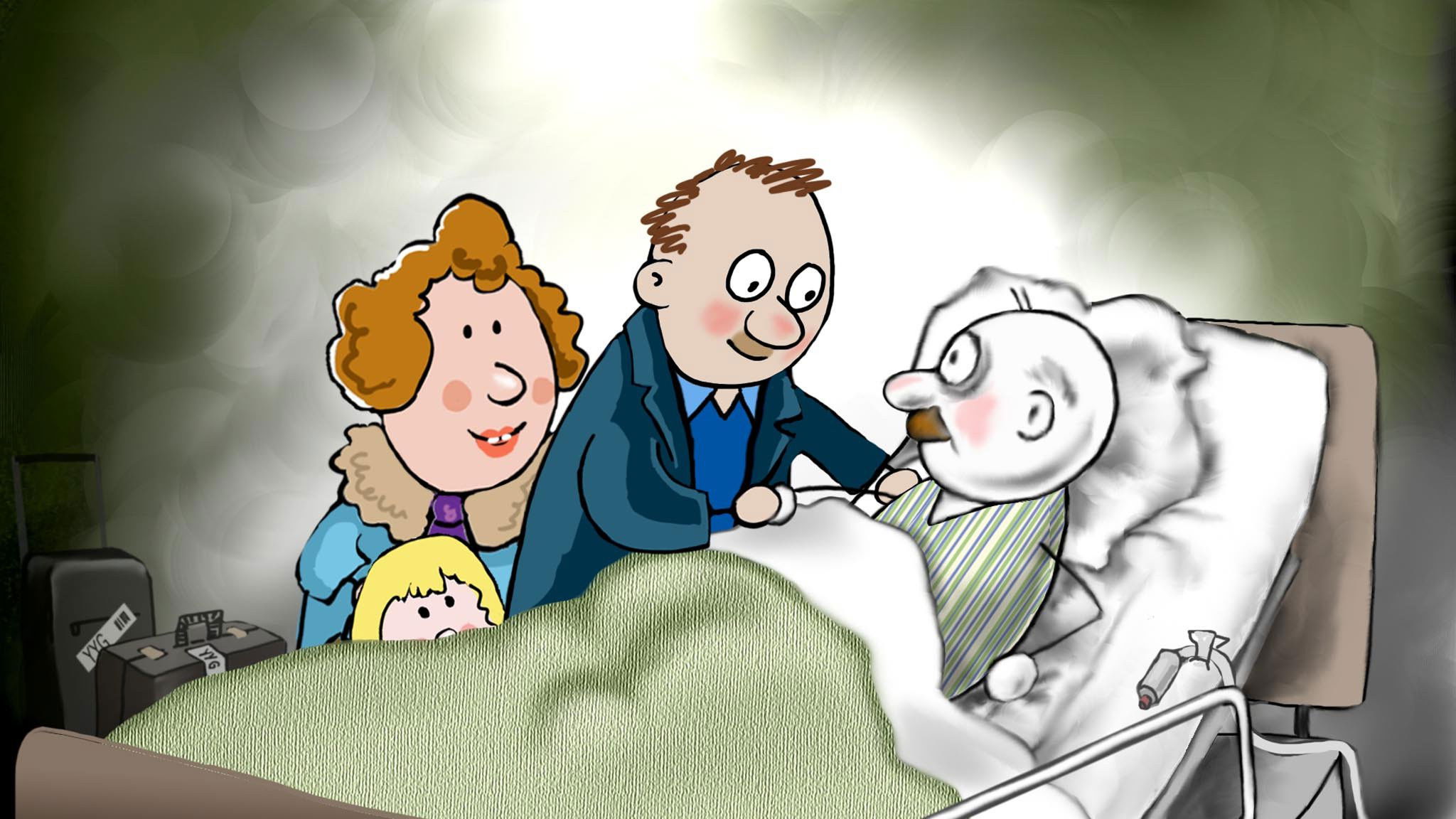 Backdrop for Uncle Bob's Hospital Visit