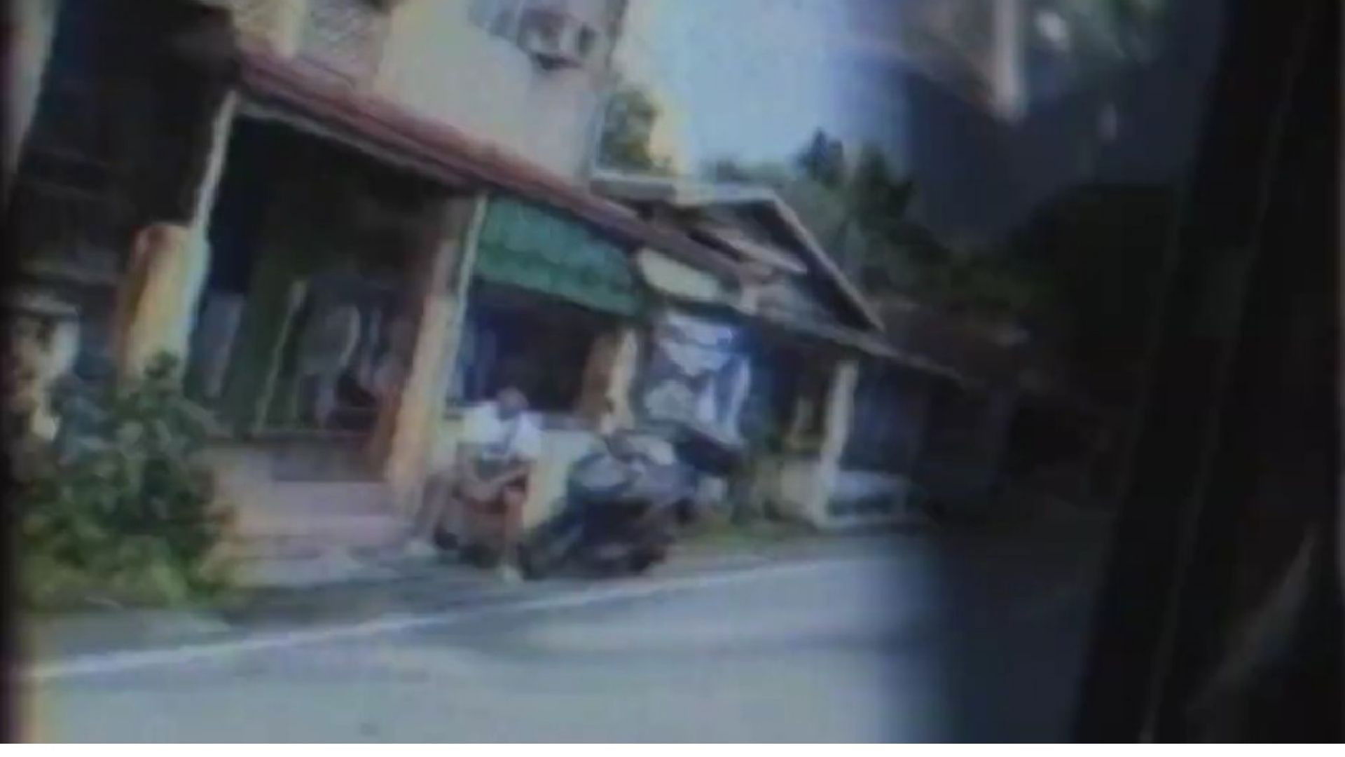 Backdrop for fleeting glimpse of disembodiment