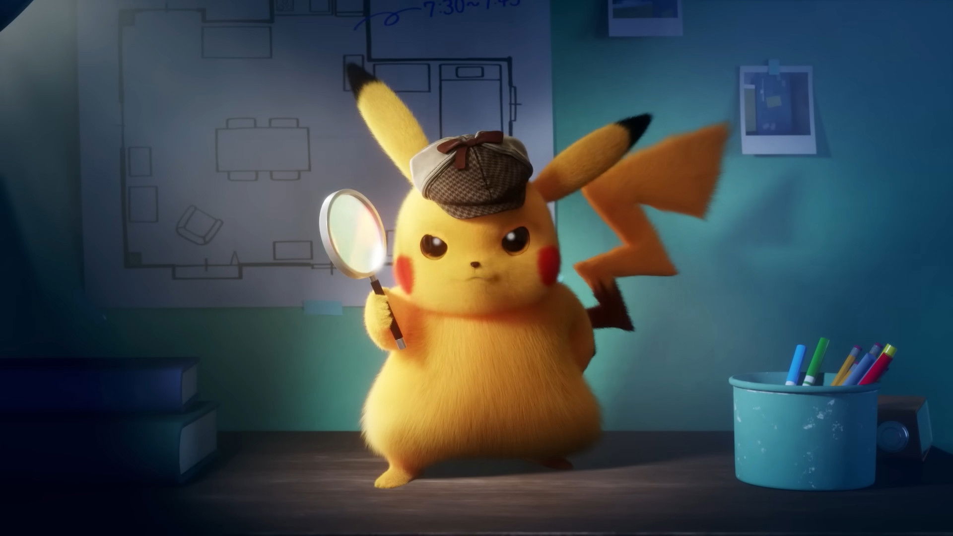 Backdrop for Detective Pikachu & the Mystery of the Missing Flan