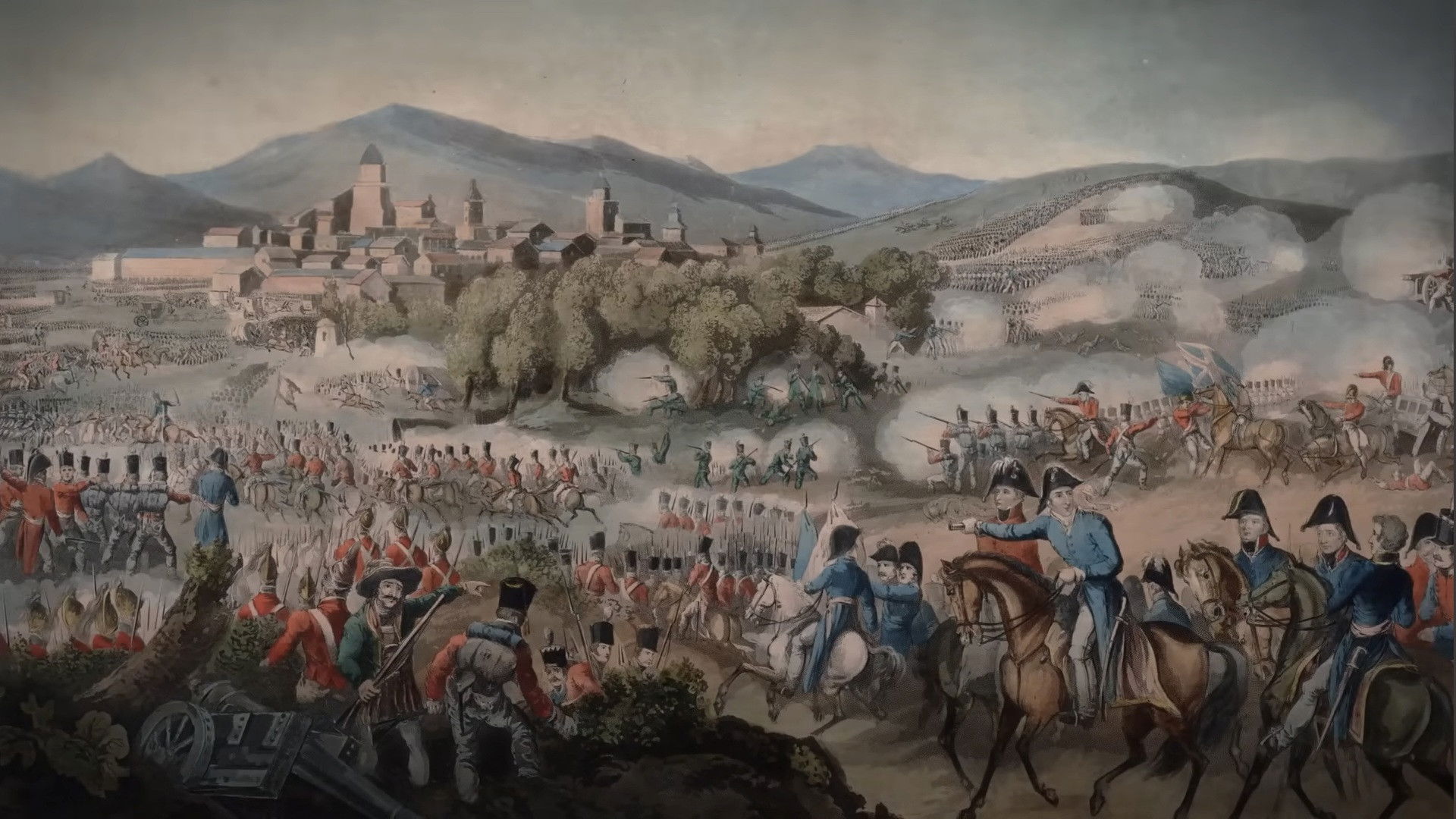 Backdrop for Napoleonic Wars: Battle of Vitoria 1813