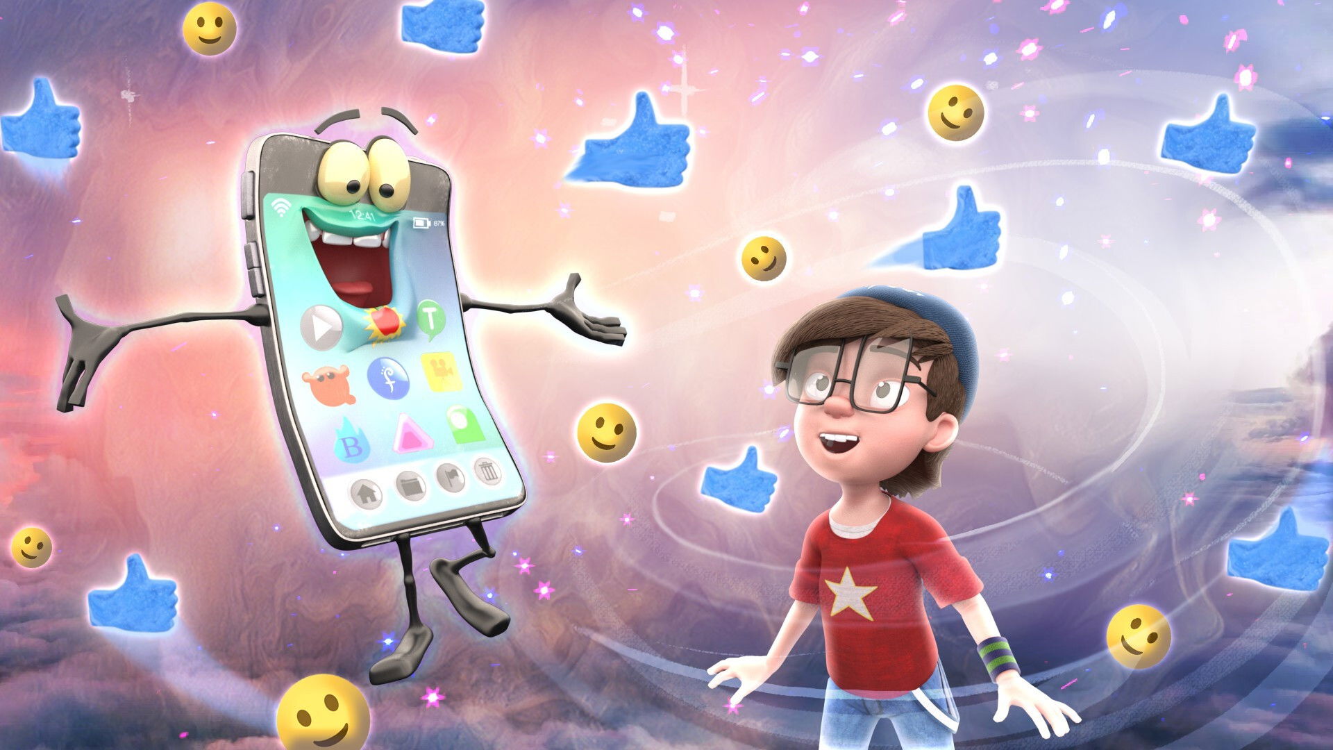 Backdrop for Like and Follow