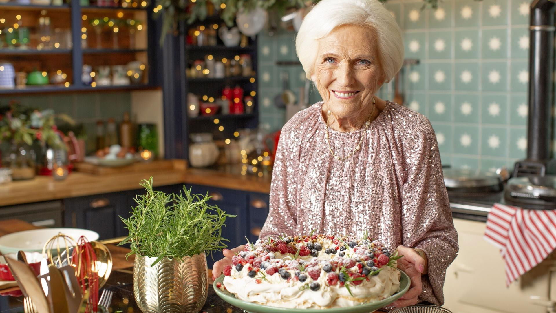 Backdrop for Mary Berry's Highland Christmas