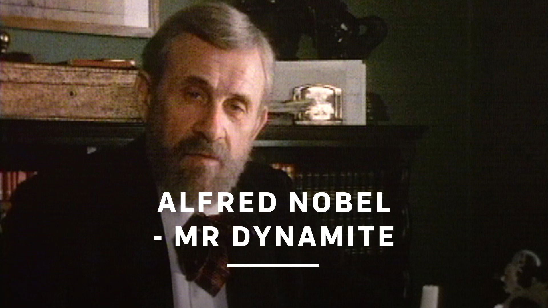 Backdrop for Alfred Nobel - Mr. Dynamite