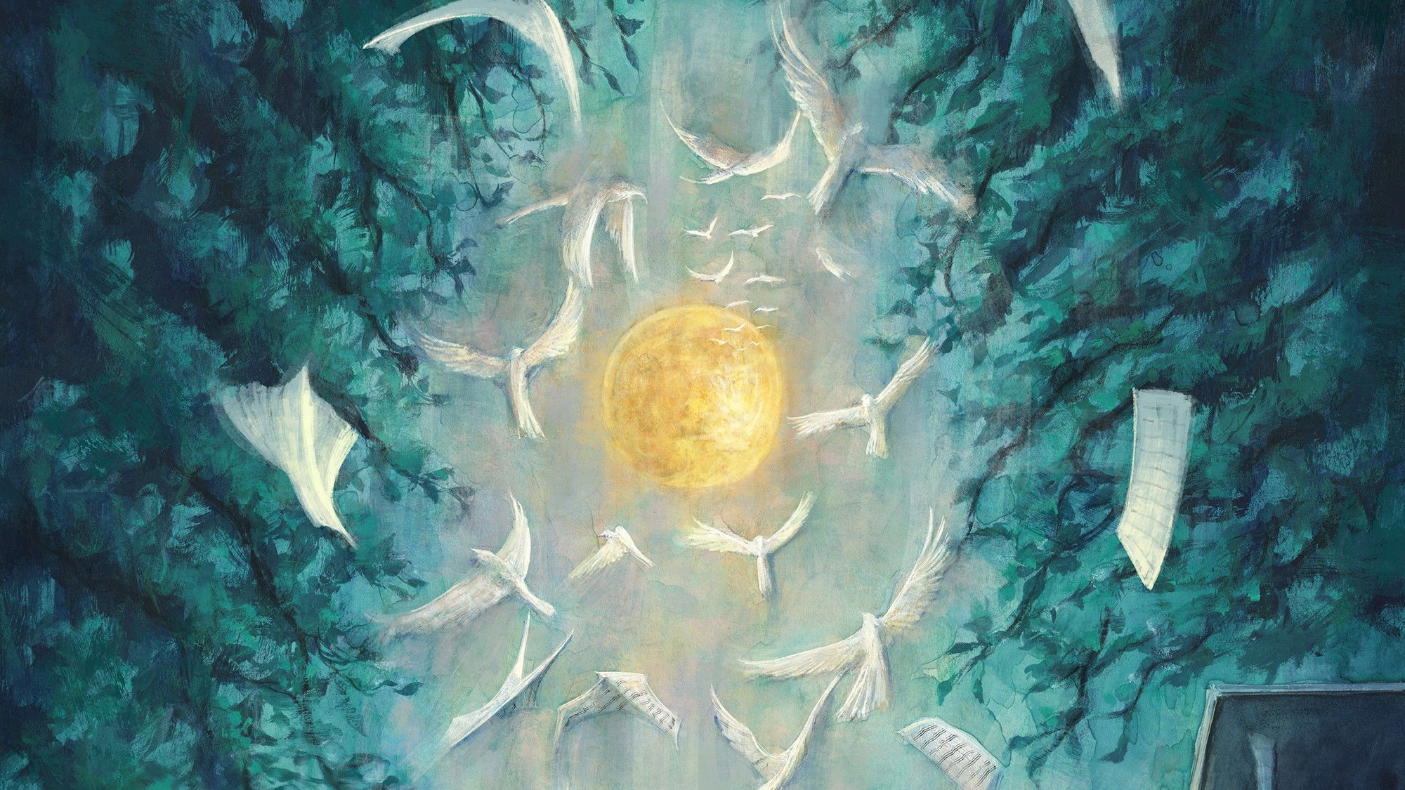 Backdrop for YORUSHIKA LIVE 2024 “Moon and Cat Dance”