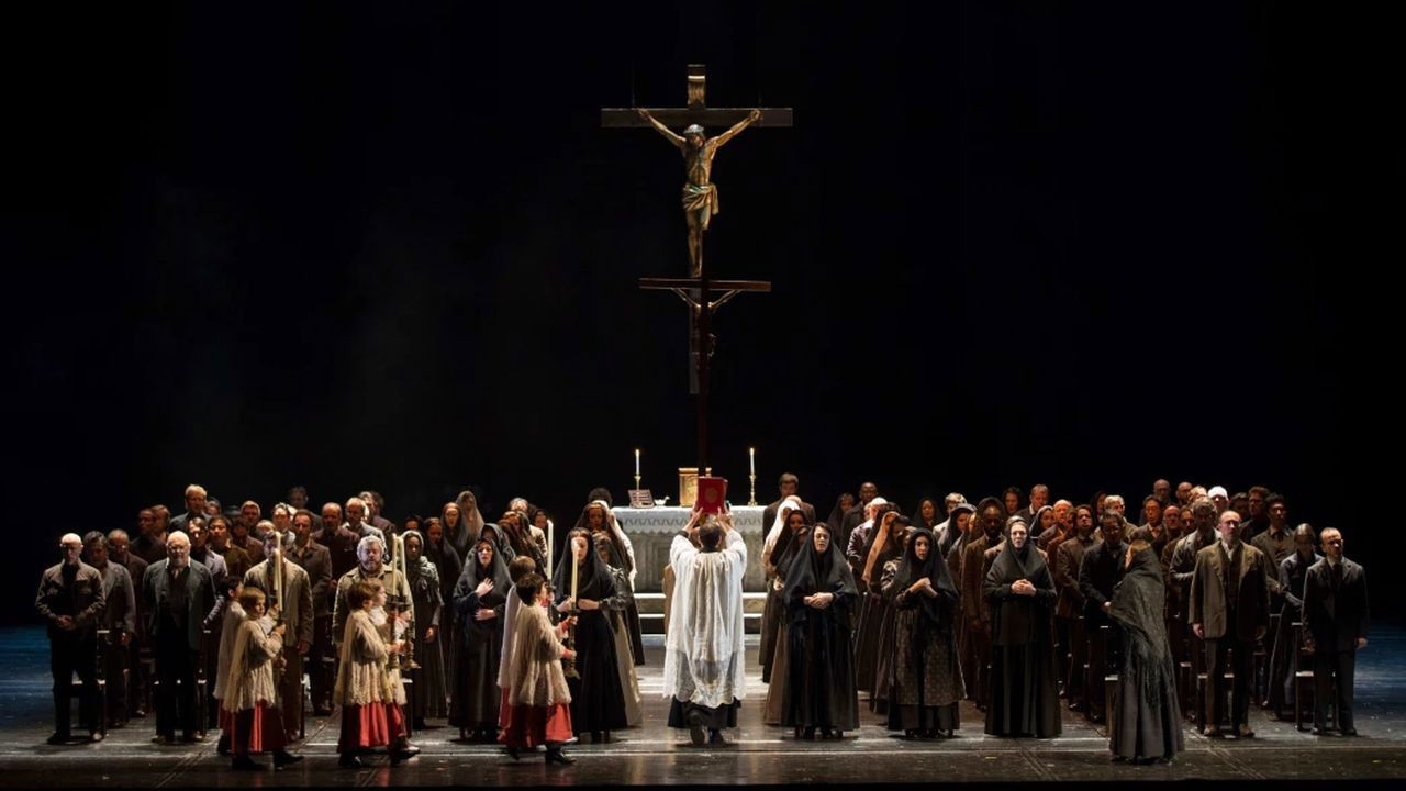 Backdrop for Mascagni: Cavallera Rusticana