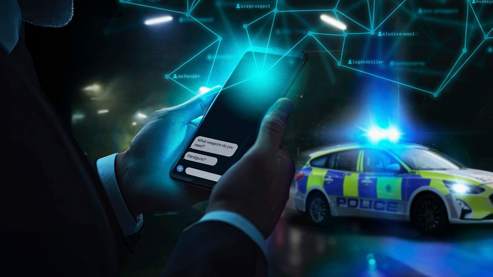 Backdrop for Operation Dark Phone: Murder by Text