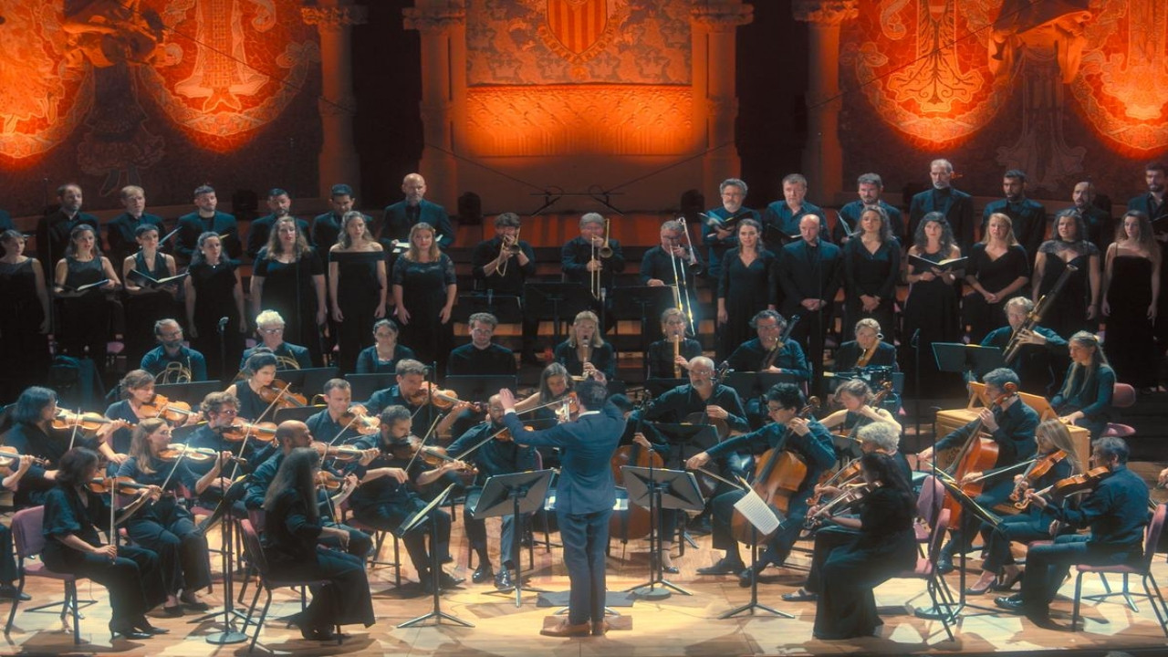 Backdrop for Requiem de Mozart, Palau de la Música Catalana