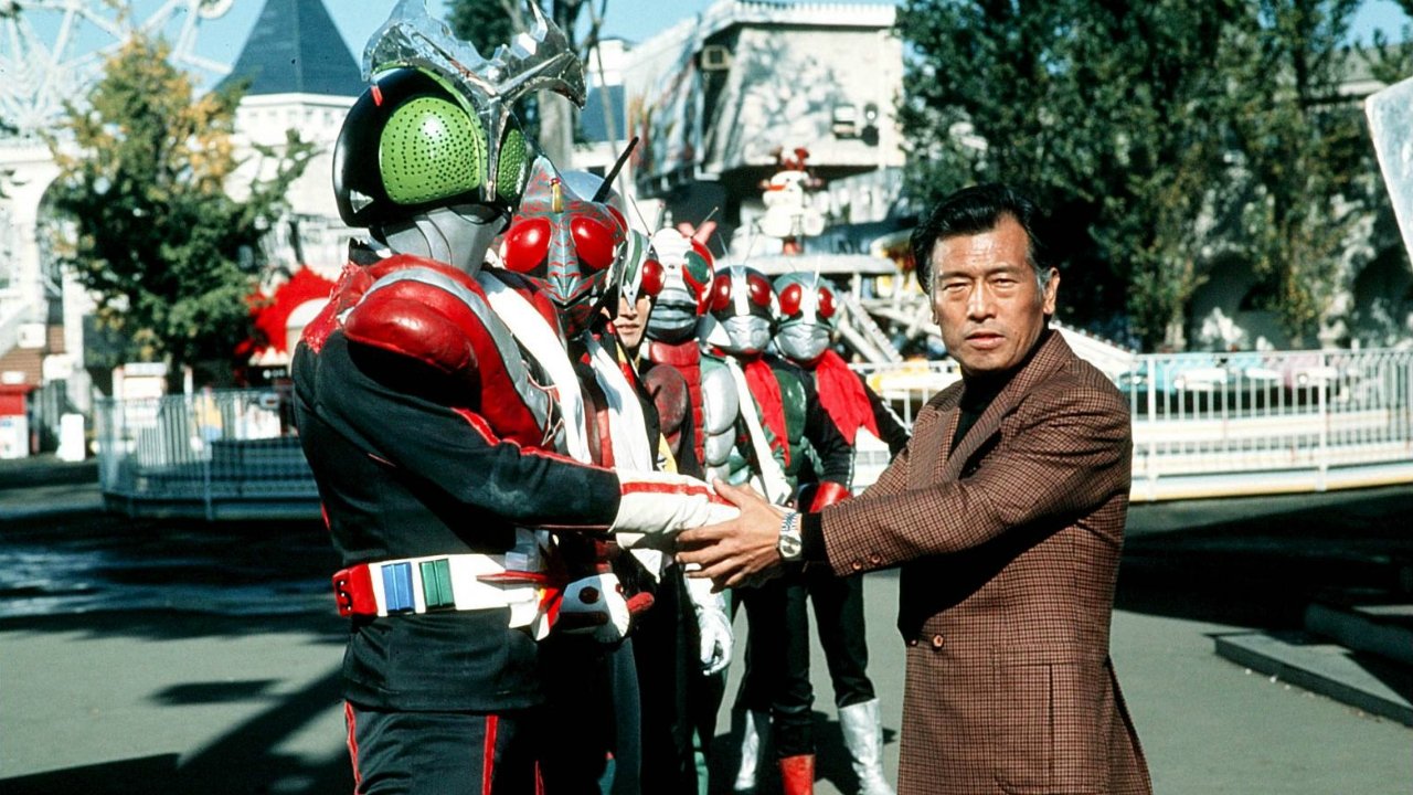 Backdrop for All Together! Seven Kamen Riders!!