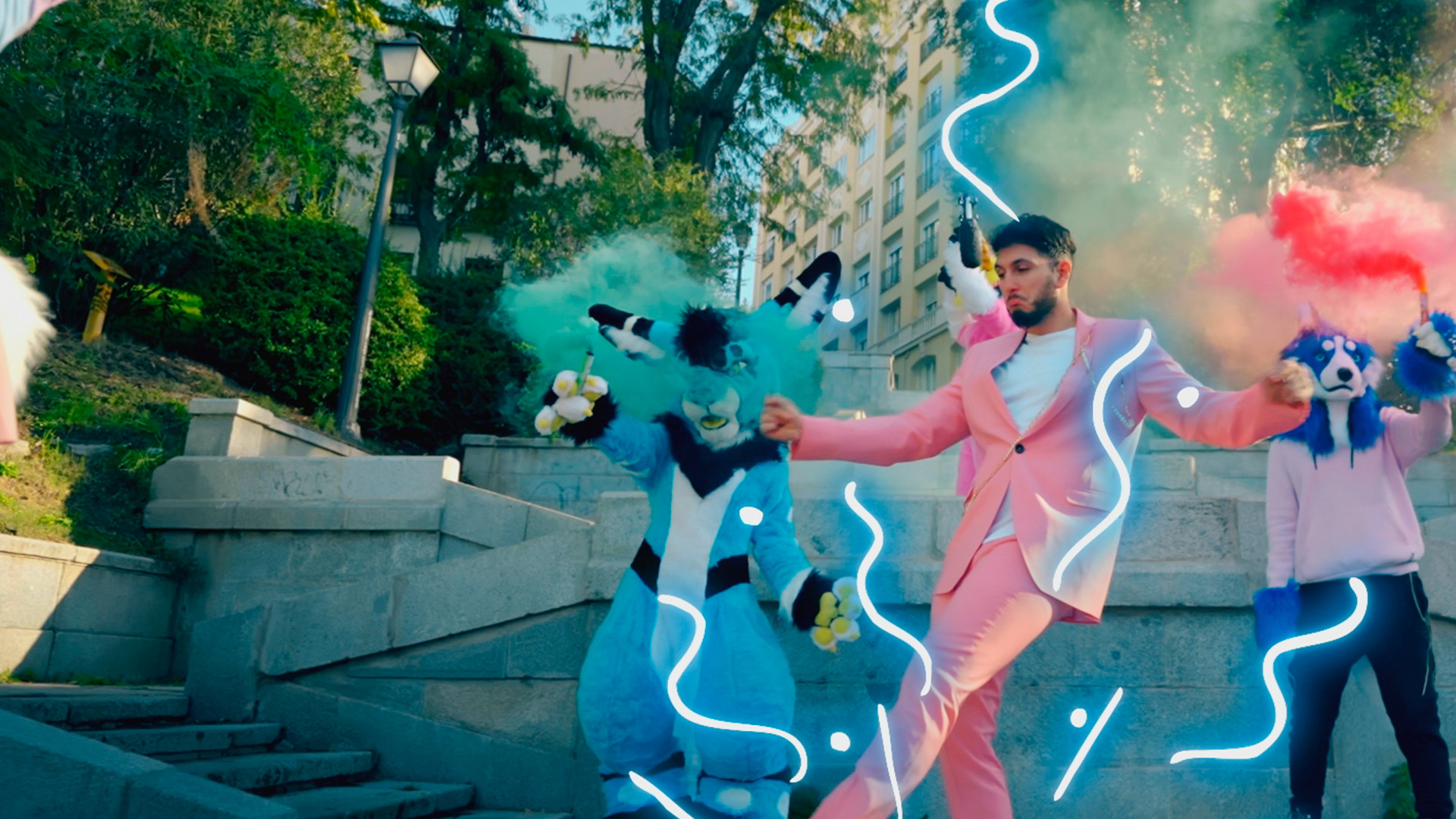 Backdrop for En la corte del Principito