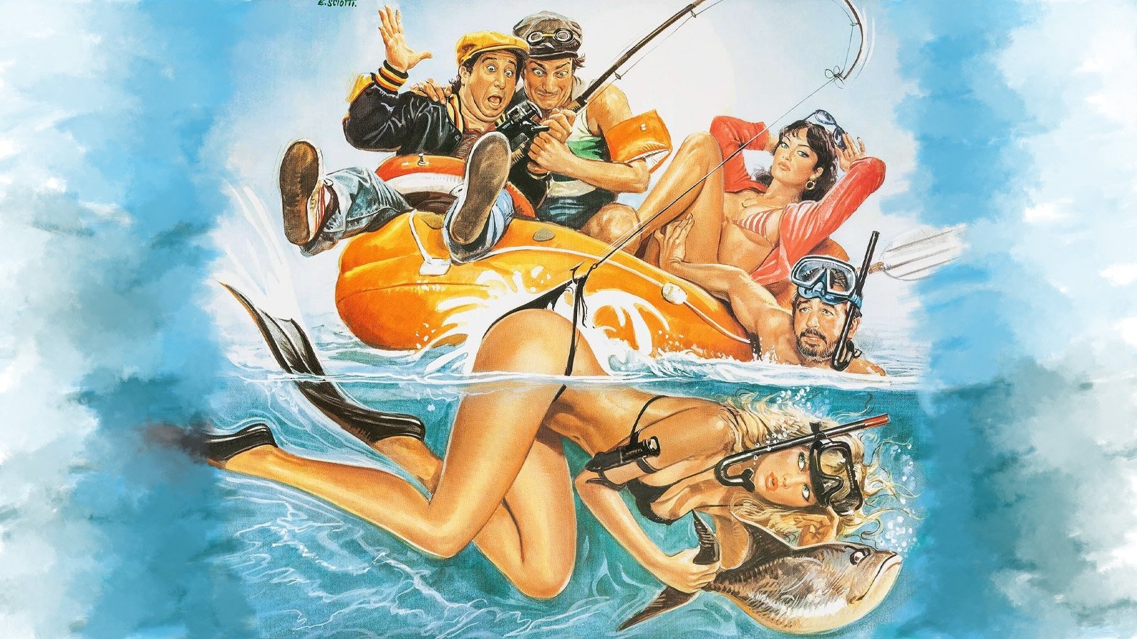 Backdrop for College Girl on Vacation