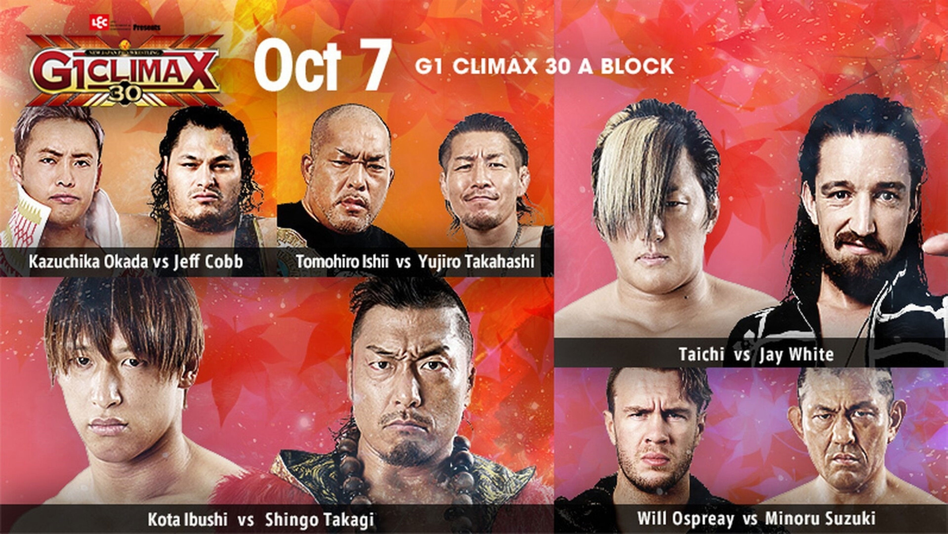 Backdrop for NJPW G1 Climax 30: Day 11