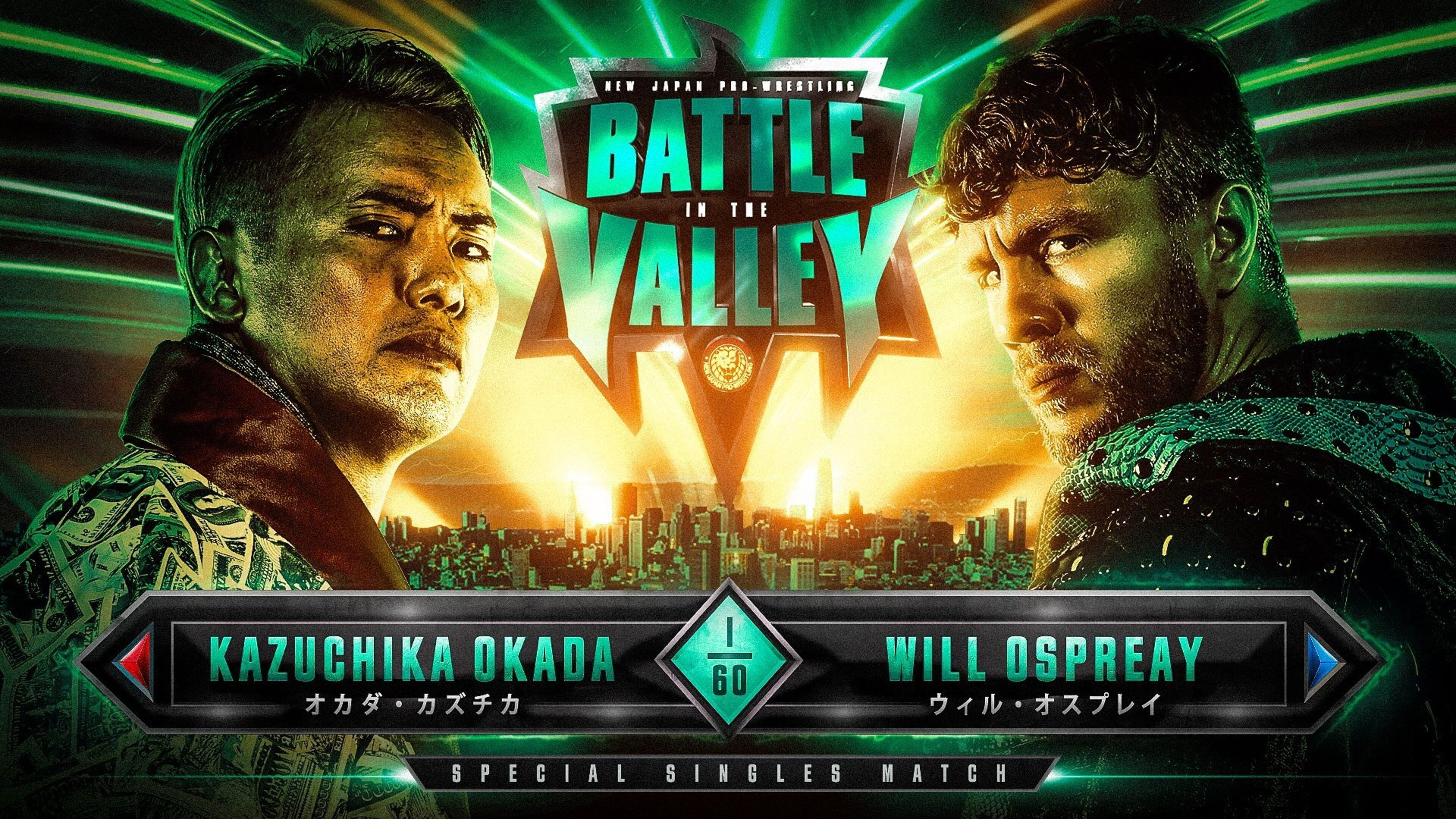 Backdrop for NJPW Battle in the Valley 2024