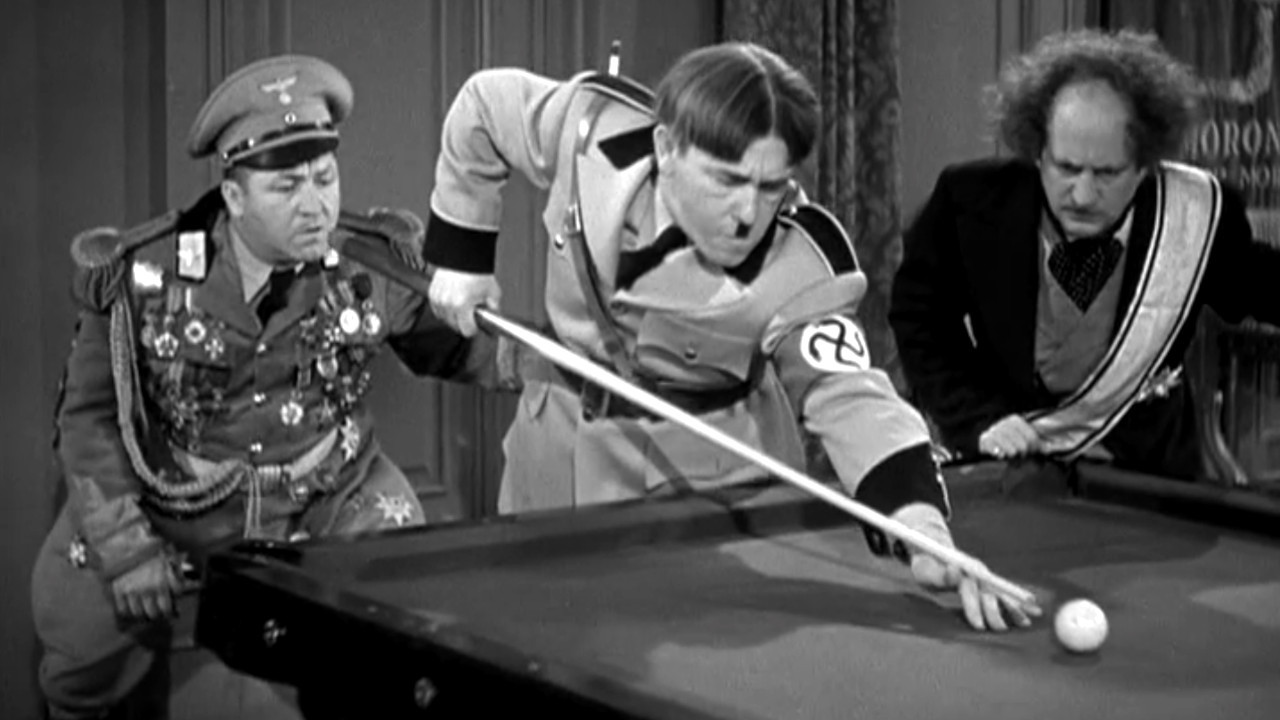 Backdrop for I'll Never Heil Again