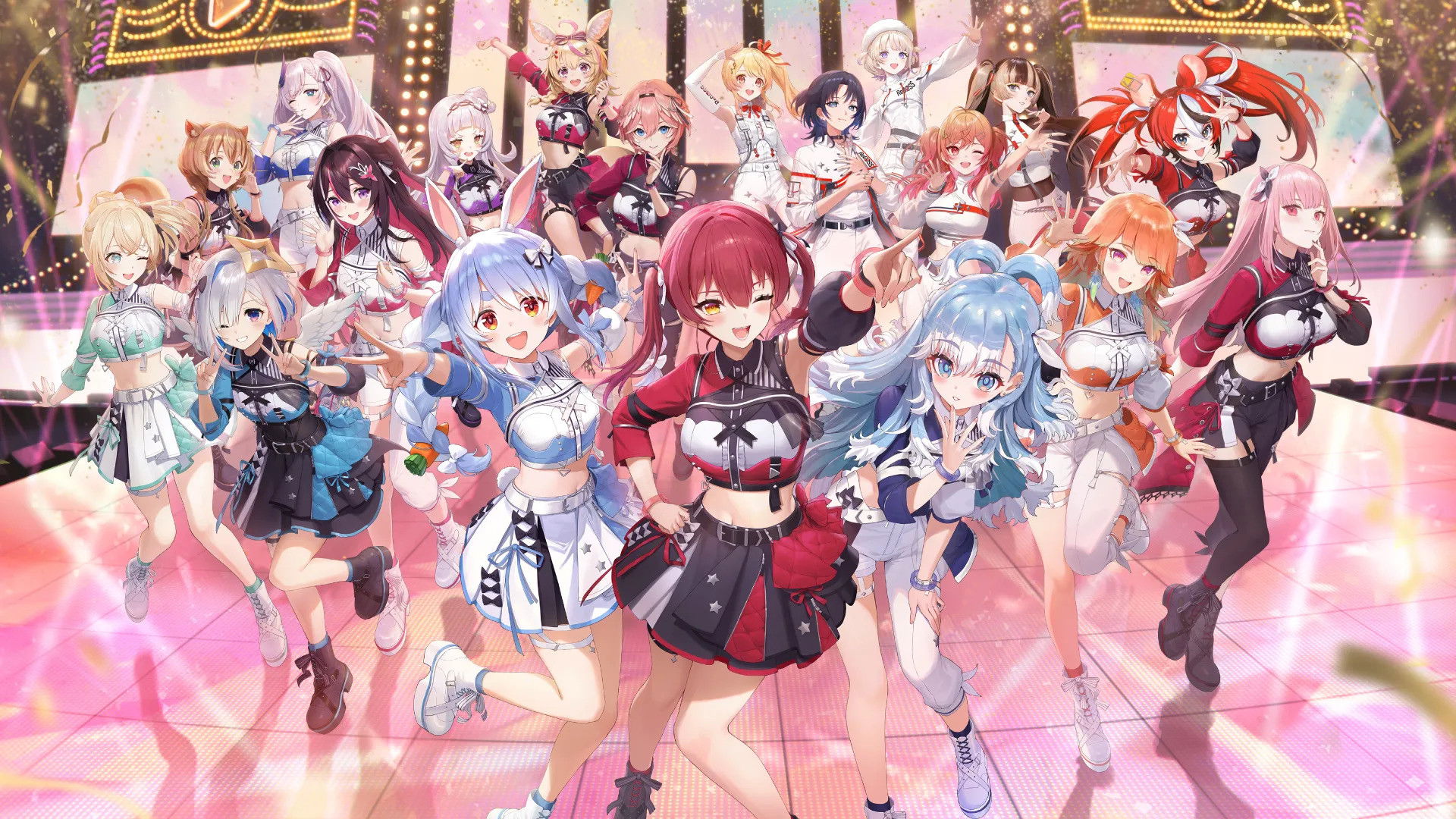 Backdrop for hololive 6th fes. Color Rise Harmony Day 1 hololive Stage 2