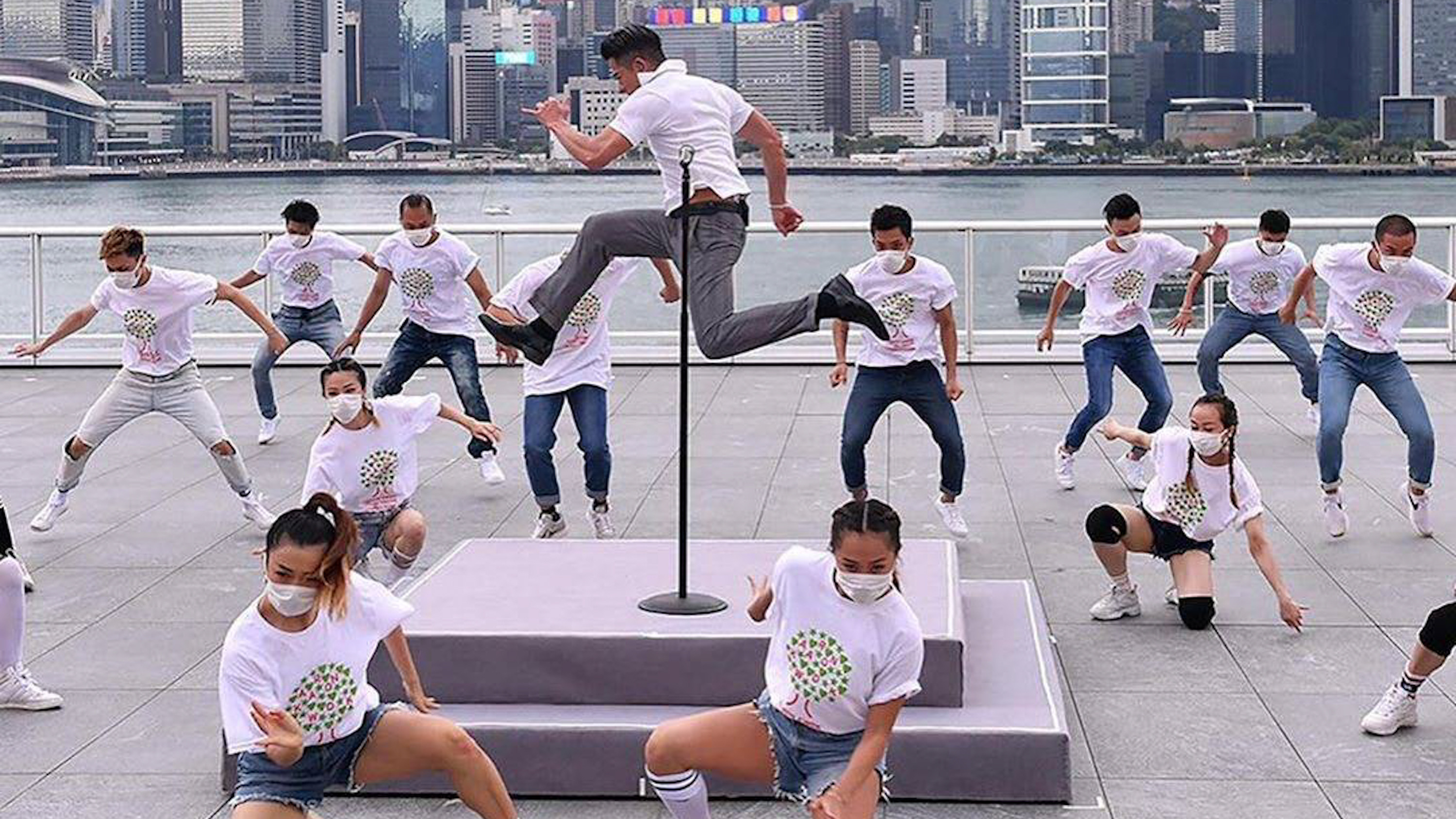 Backdrop for Aaron Kwok Cheer up & Dance Online Charity Concert 2020