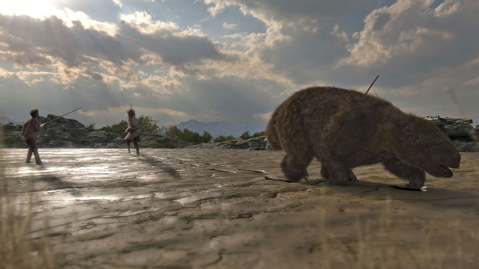 Backdrop for Mystery of the Ice Age Giants